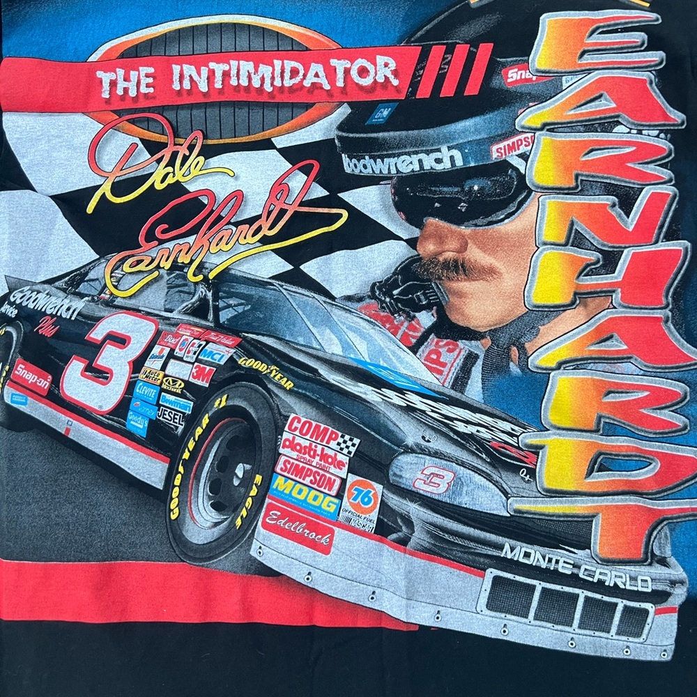 Vintage 90’s Dale Earnhardt Graphic Men's Shirt - Black